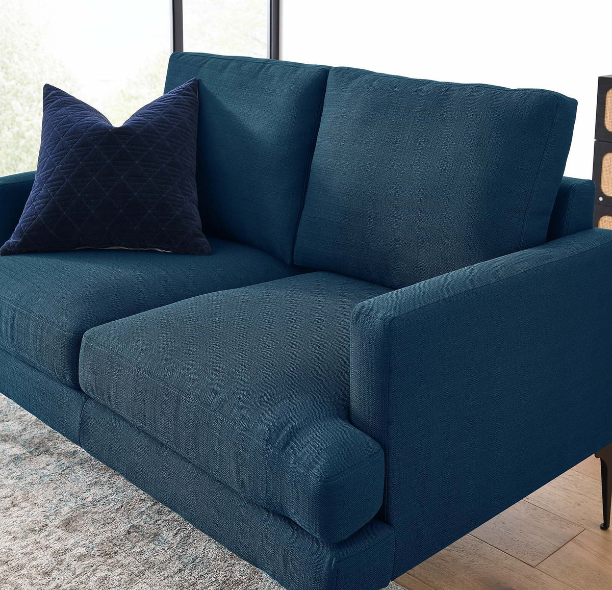 Azure Upholstered Fabric Loveseat H4317