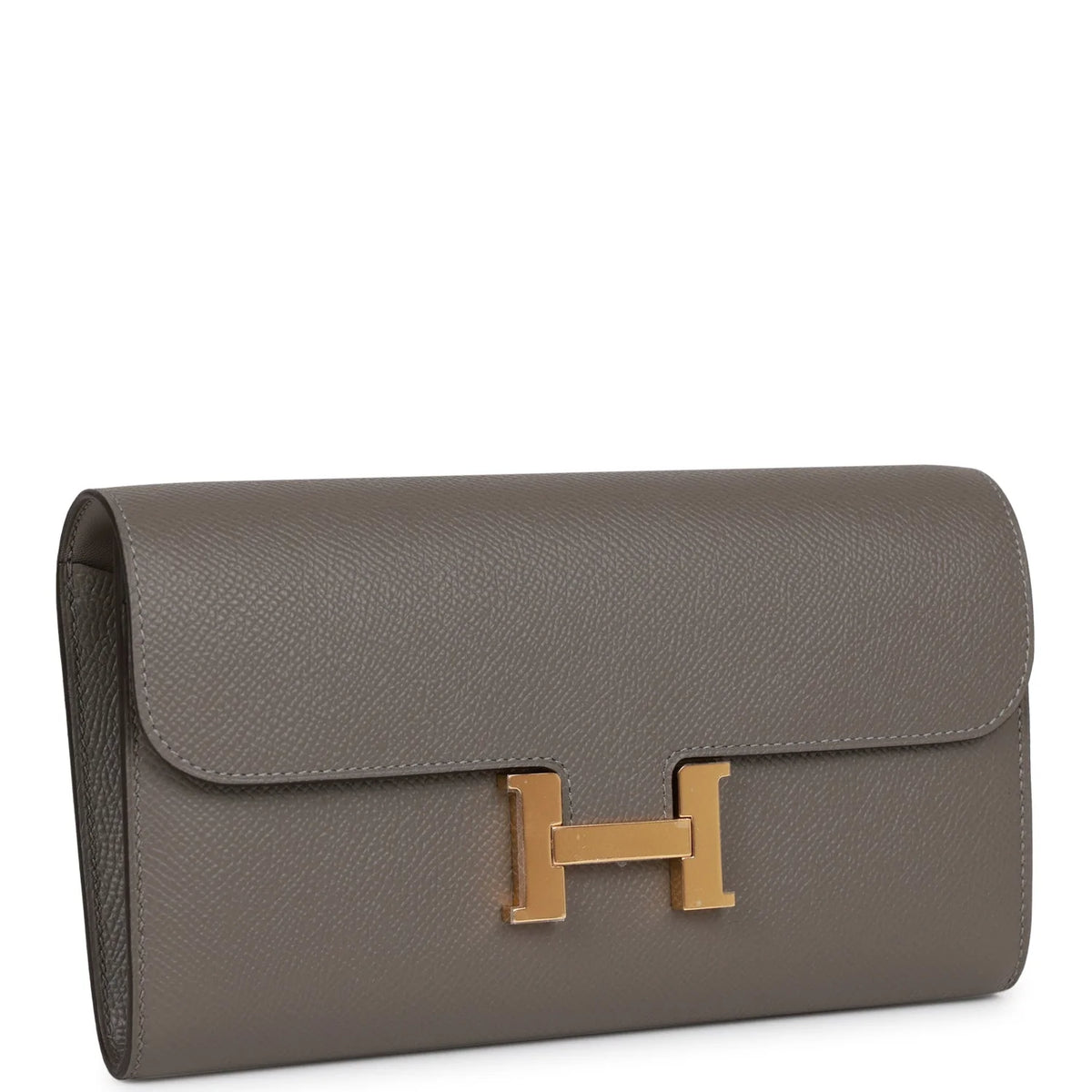 Wallet To Go Gris Meyer Epsom Gold Hardware Y1097