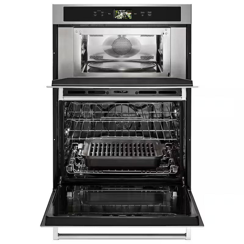 Electric Convection Wall Oven with Built-In Microwave in Stainless Steel Y327
