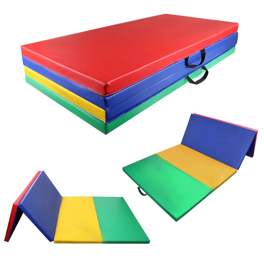 Gymnastics Mat 4'X10'X2 Fold Fitness Yoga Pad Z222390
