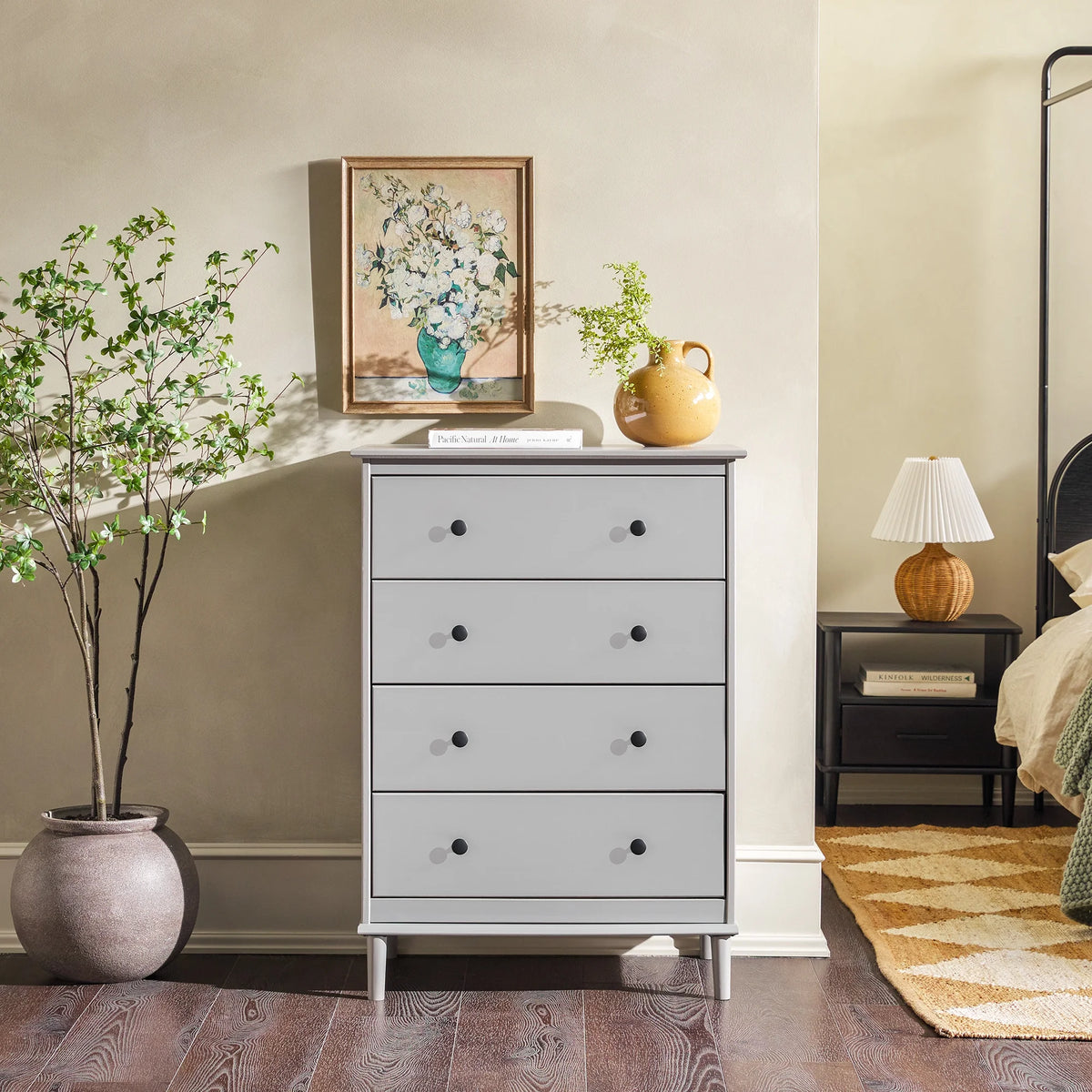 4 Drawer Solid Wood Dresser B88664
