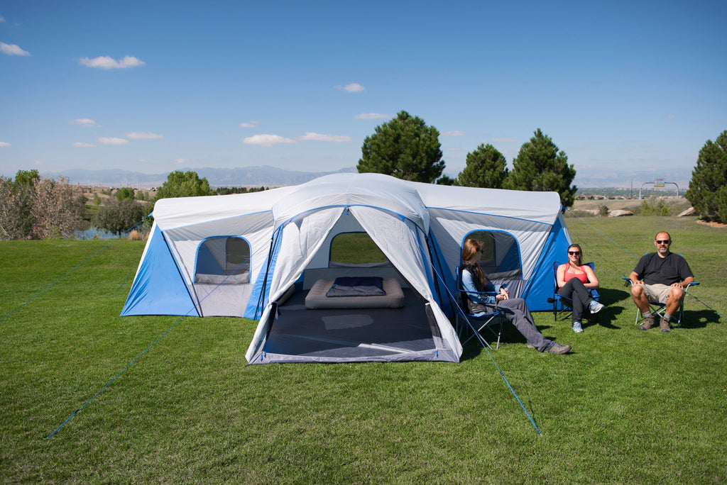 16-Person 3-Room Cabin Tent with 3 Entrances H92640