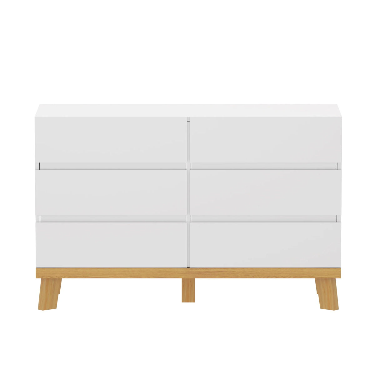 White 6 Drawer Storage Cabinet Q9132