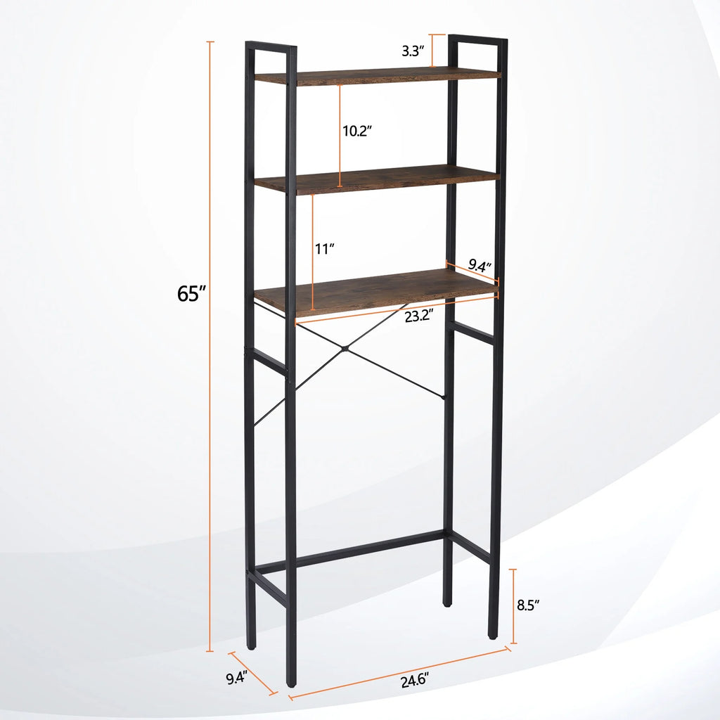 Over-The-Toilet Storage 3-Shelf MDF Organizer Y3482