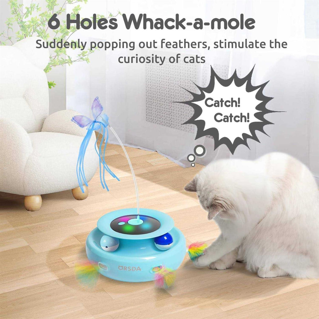 3-in-1 Rechargeable Interactive Cat Toys M644