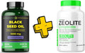 Black Seed Oil 90 Softgel Capsule, Zeolite Clinoptilolite Capsules 120 Capsules H346