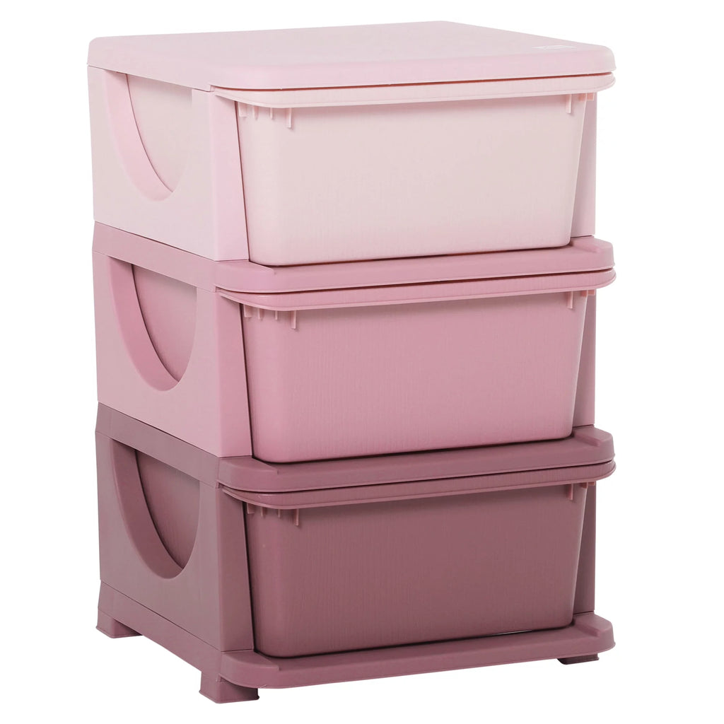 Blue 3 Tier Kids Storage Dresser Tower A7421