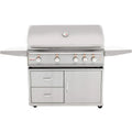 44 in. 4 Burner Built-In Natural Gas Grill with Cart W2887