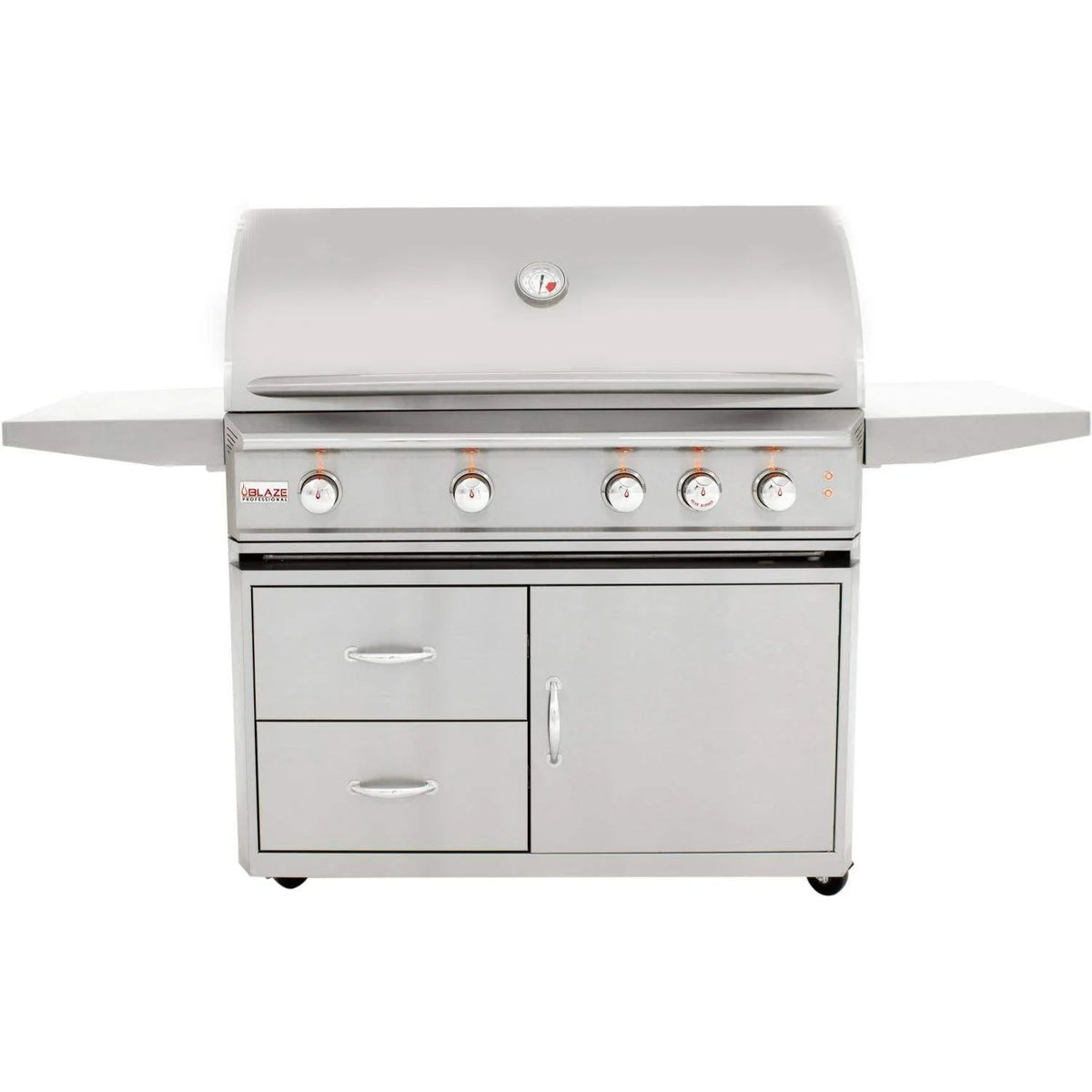 44 in. 4 Burner Built-In Natural Gas Grill with Cart W2887