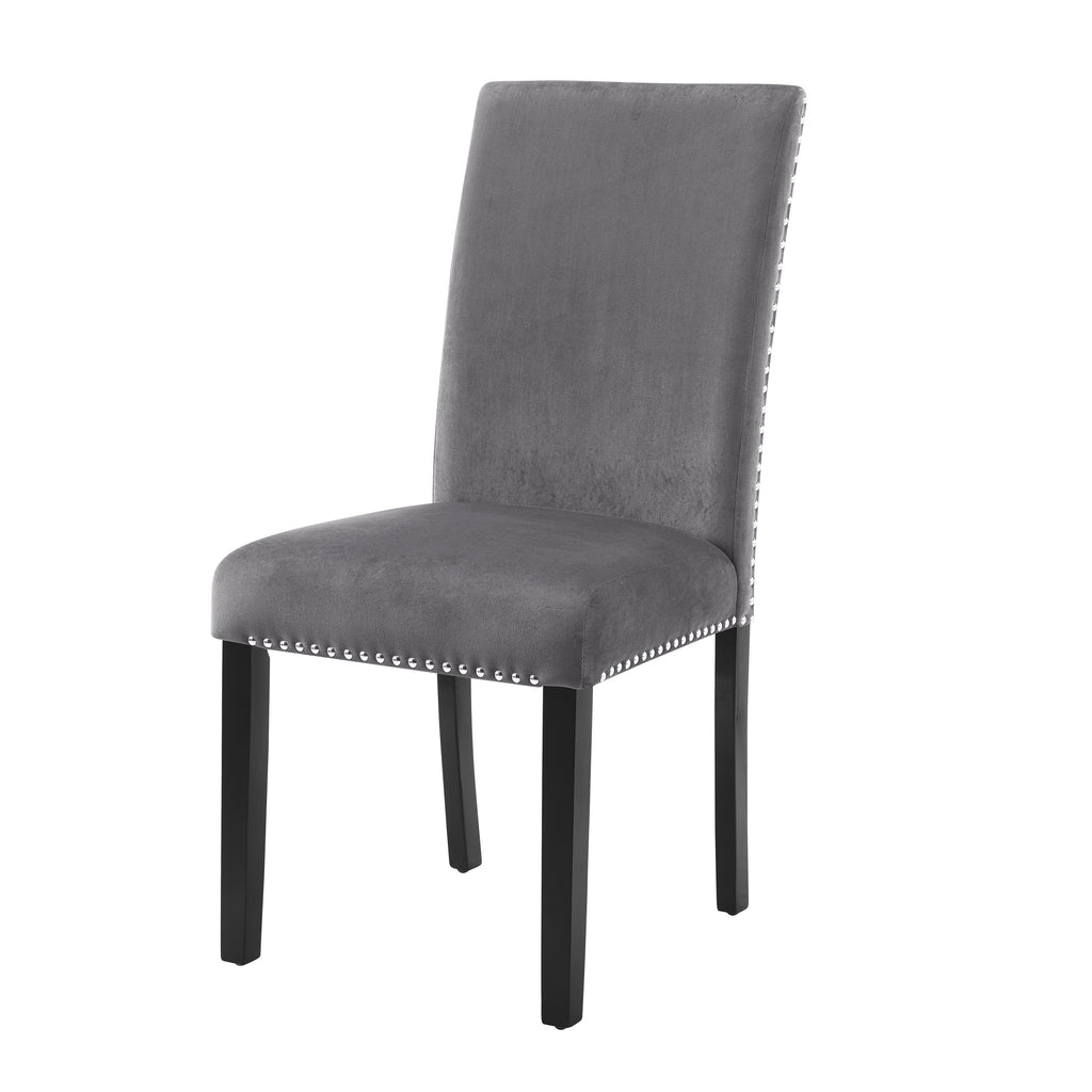 5-Piece Gray Dining Set with Table and 4 Chairs D488