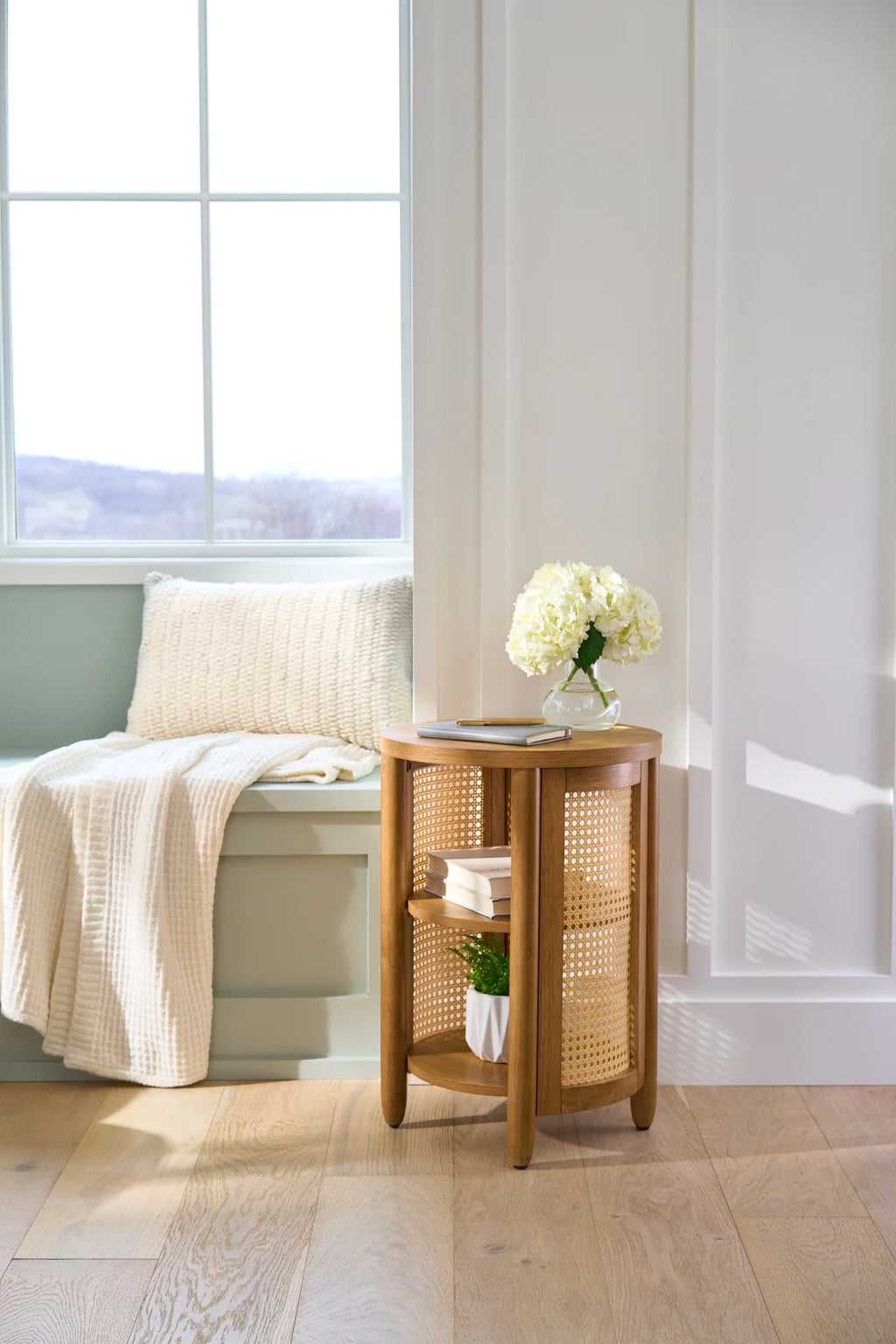 Side Table Light Honey Finish A7869