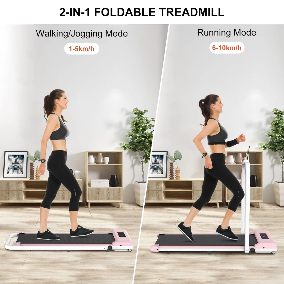 Ultra Slim Under Desk Treadmill Black R835104