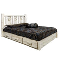 Full Size Platform Bed with Storage U17679