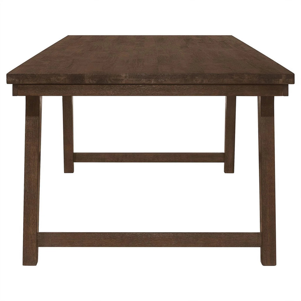 7-piece Farmhouse Wood Rectangular Dining Table Set F346