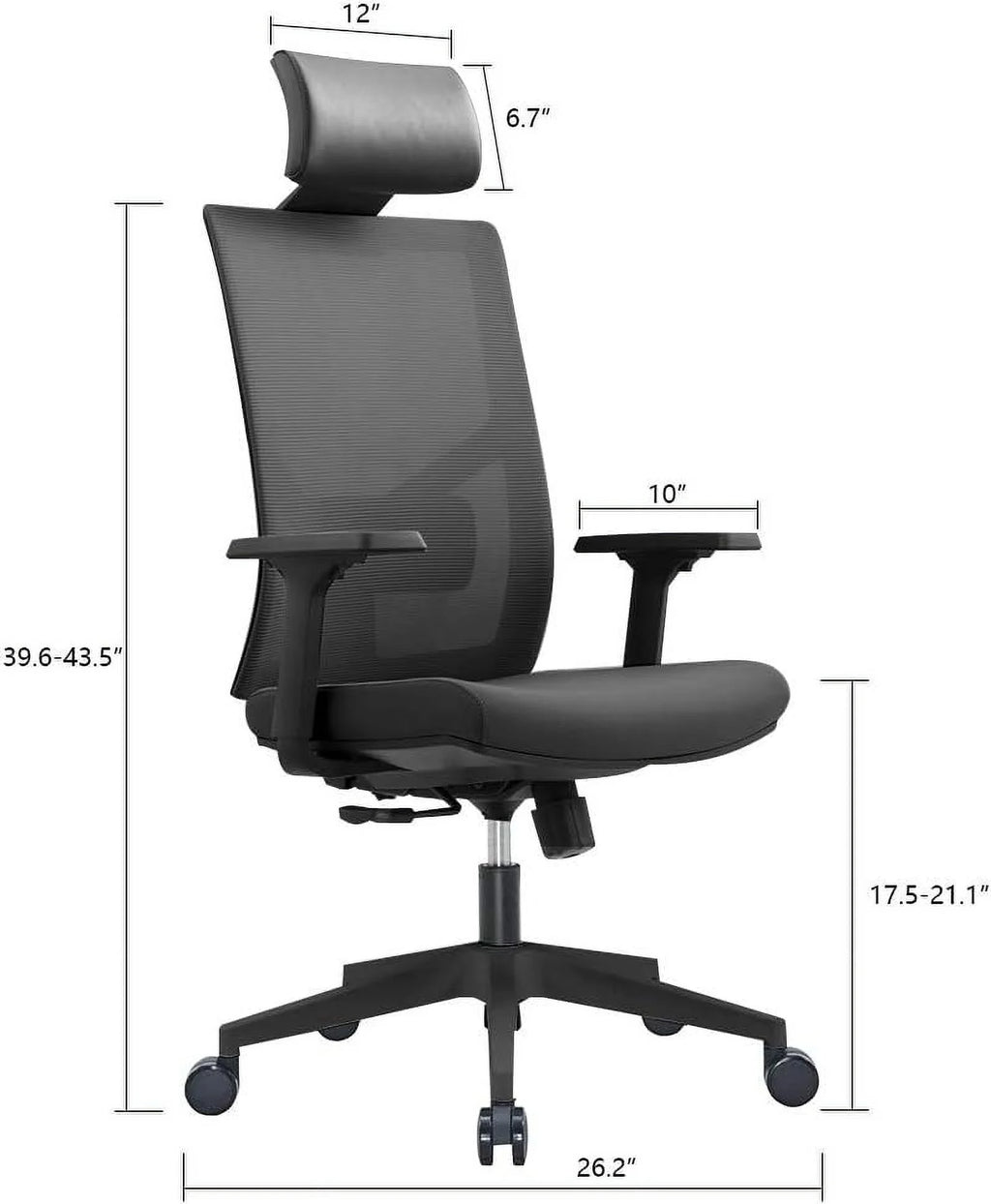 Ergonomic Mesh Office Chair with Lumbar Support N539