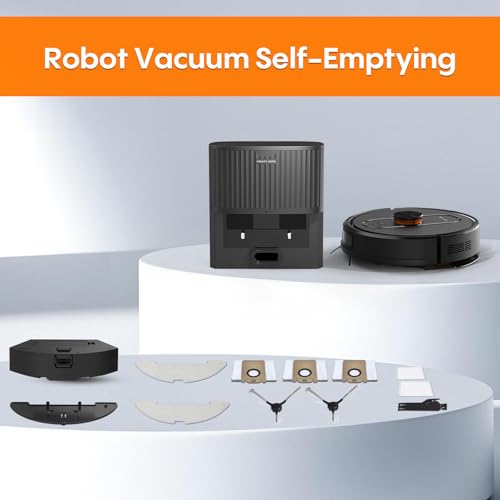 Robot Vacuum and Mop with Self-Emptying, 5000Pa, LiDAR Navigation V26362