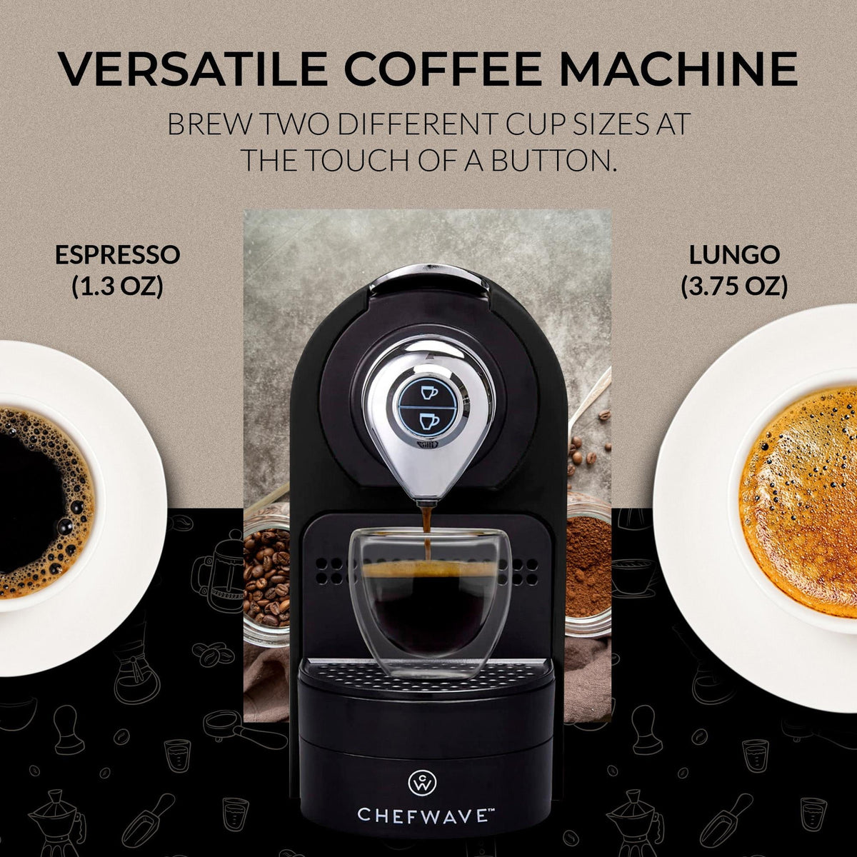 Espresso Machine for Nespresso Capsules V1324