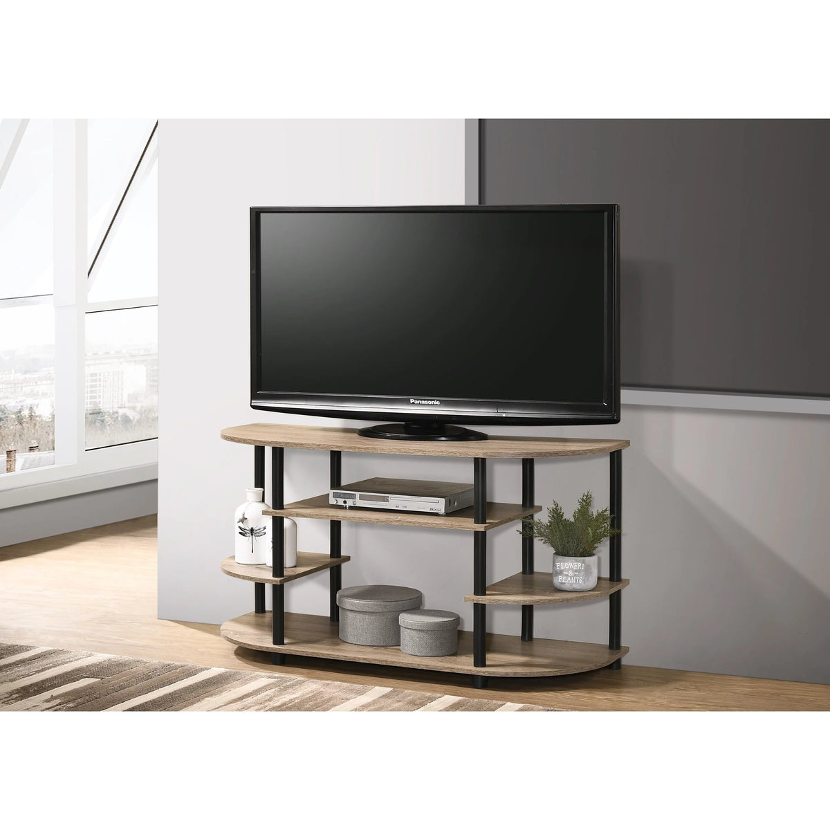 Engineered Wood TV Stand in Sandstone Tan G2902