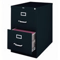 Black 2-Drawer Legal File Cabinet E116