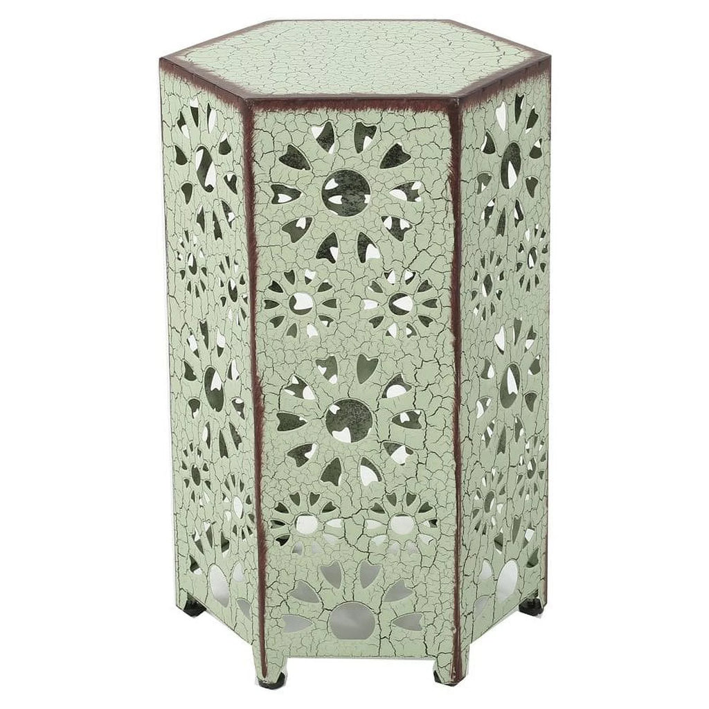 Green Iron Side Table I23589