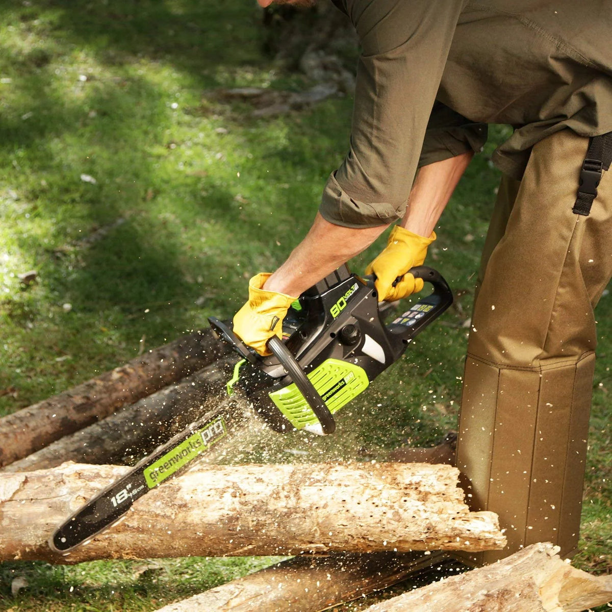 18-Inch 80V Cordless Lithium-Ion Chainsaw H6602