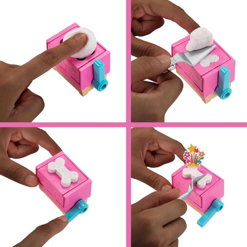 Brunette Doll & Playset with 2 Puppies, Cake Molds, Dough & Accessories P616416