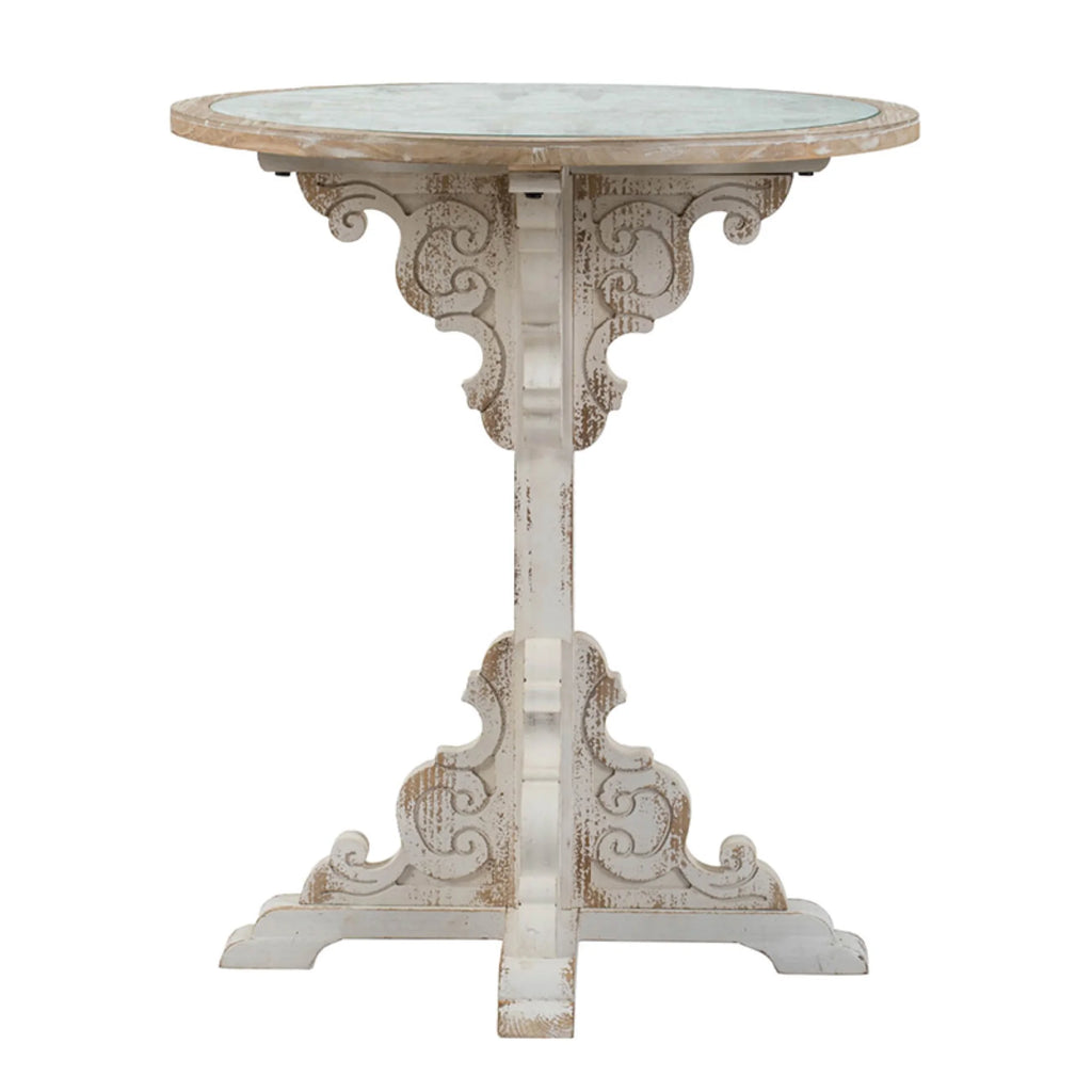 Round Wooden Carved Table Z2269