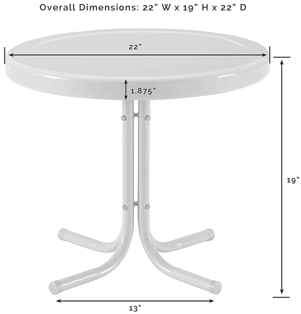 20-Inch Metal Outdoor Side Table X20492