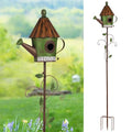 57” Metal Bird Feeder Stake with Cylinders Design F615