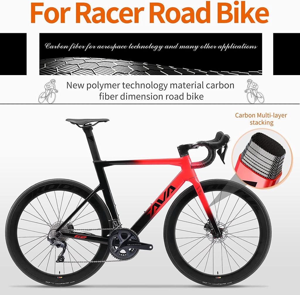 Carbon Fiber Road Bike with Hydraulic Disc Brakes Z51490