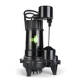 Cast Iron Submersible Sump Pump, 1/2 Horsepower, Vertical Switch I45831