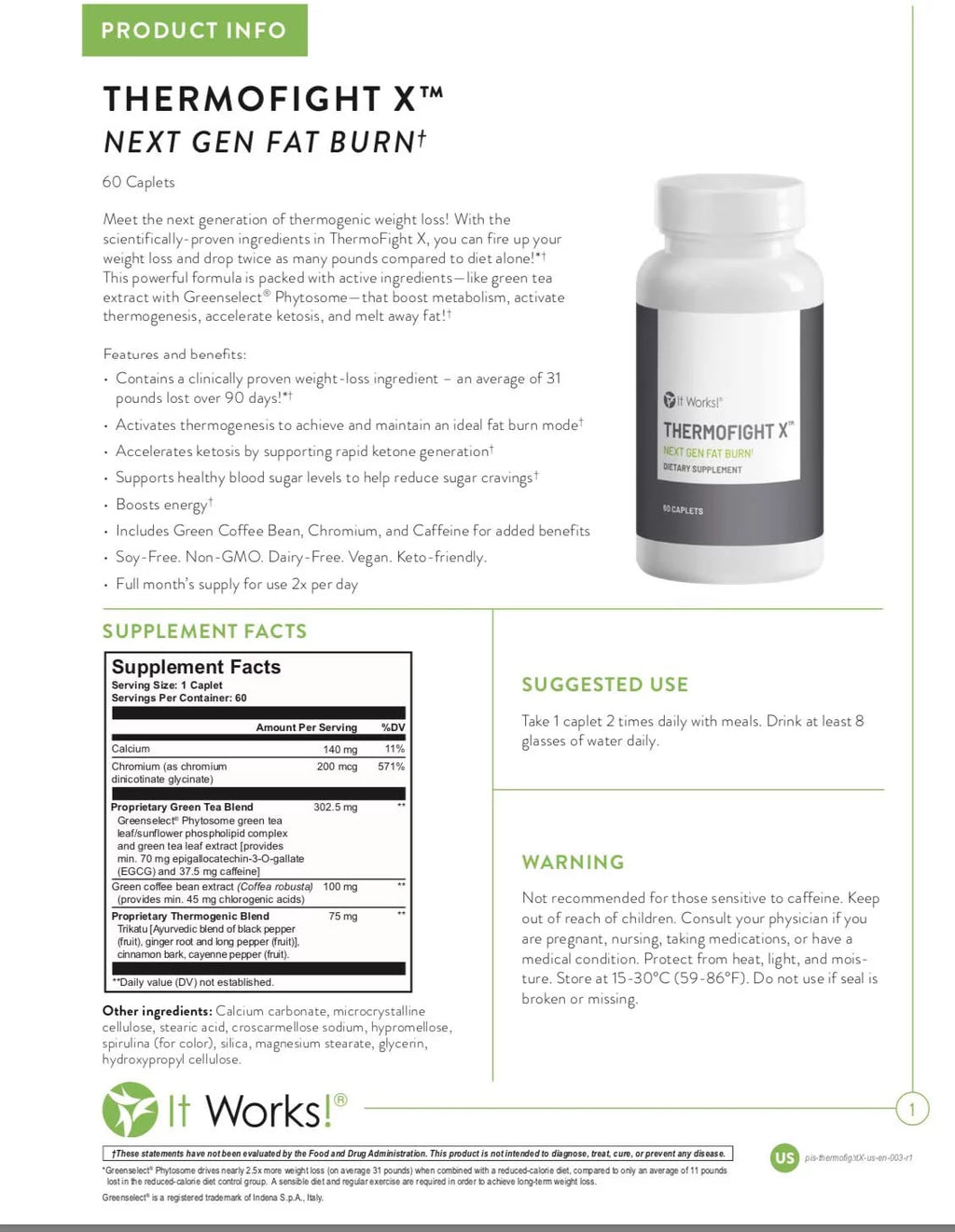 Fat Burner 60 Caplets W70967