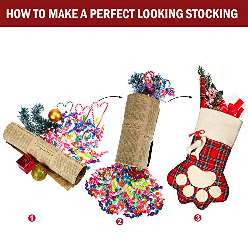 16 Inch Plaid Pet Christmas Stockings E12859