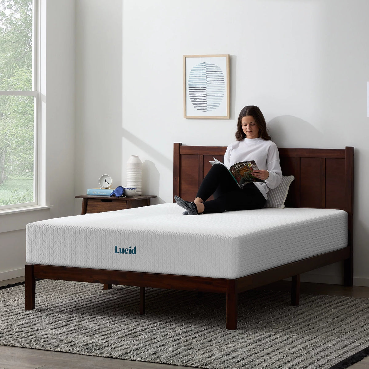 10 Gel Memory Foam Mattress Queen L37492