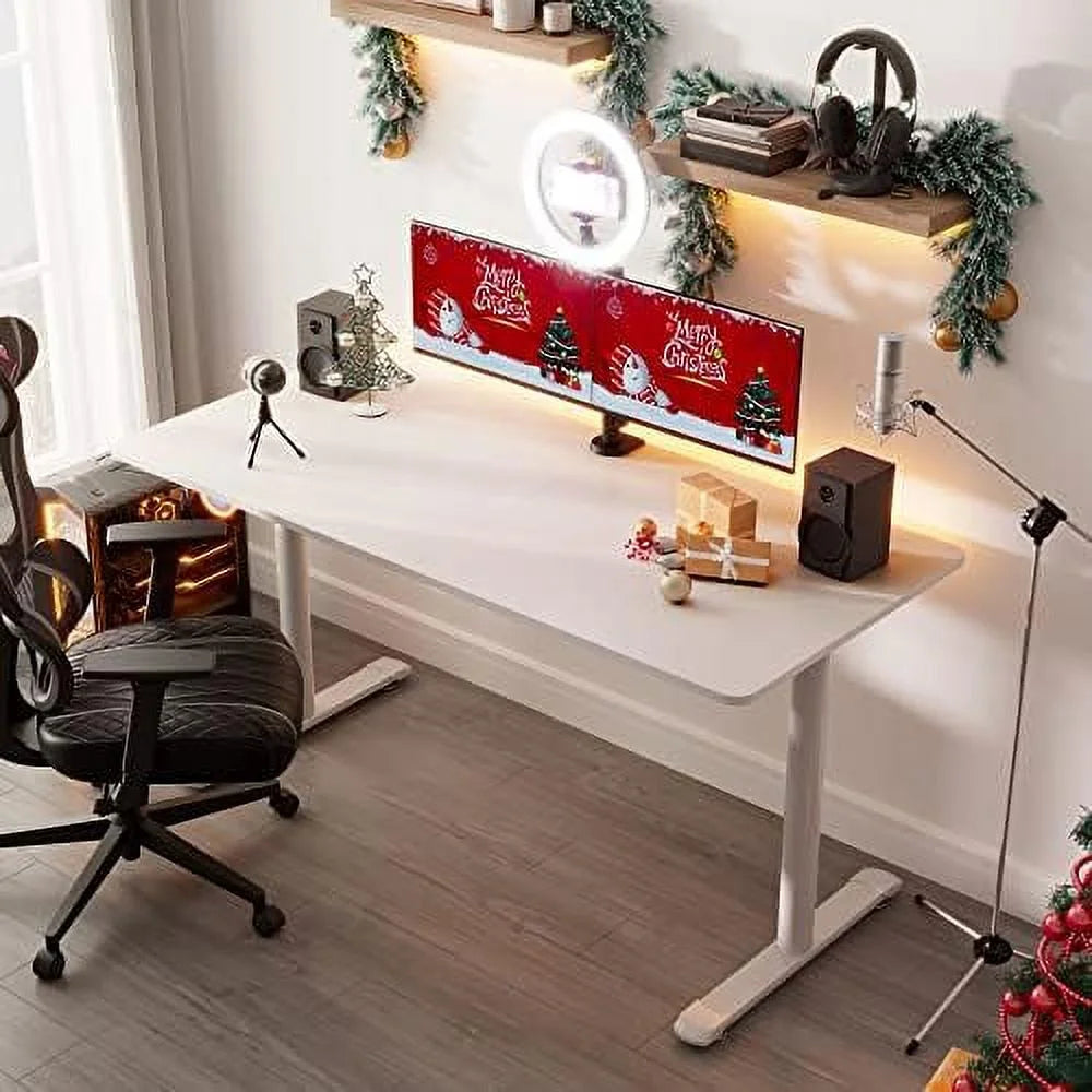 White 60 Inch Gaming Desk M26178