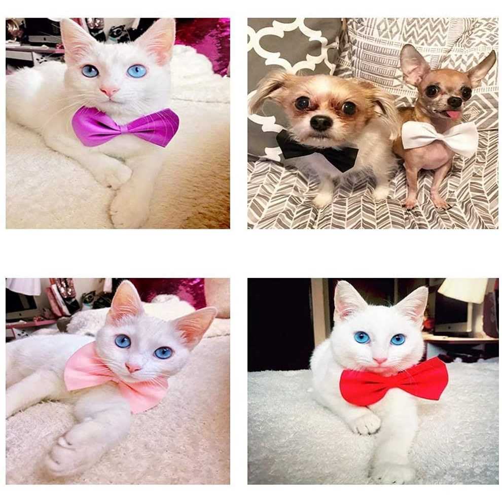 50Pcs Dog Bow Ties with Adjustable Collar I76254