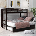 Twin over Pull-Out Bunk Bed with Trundle W664