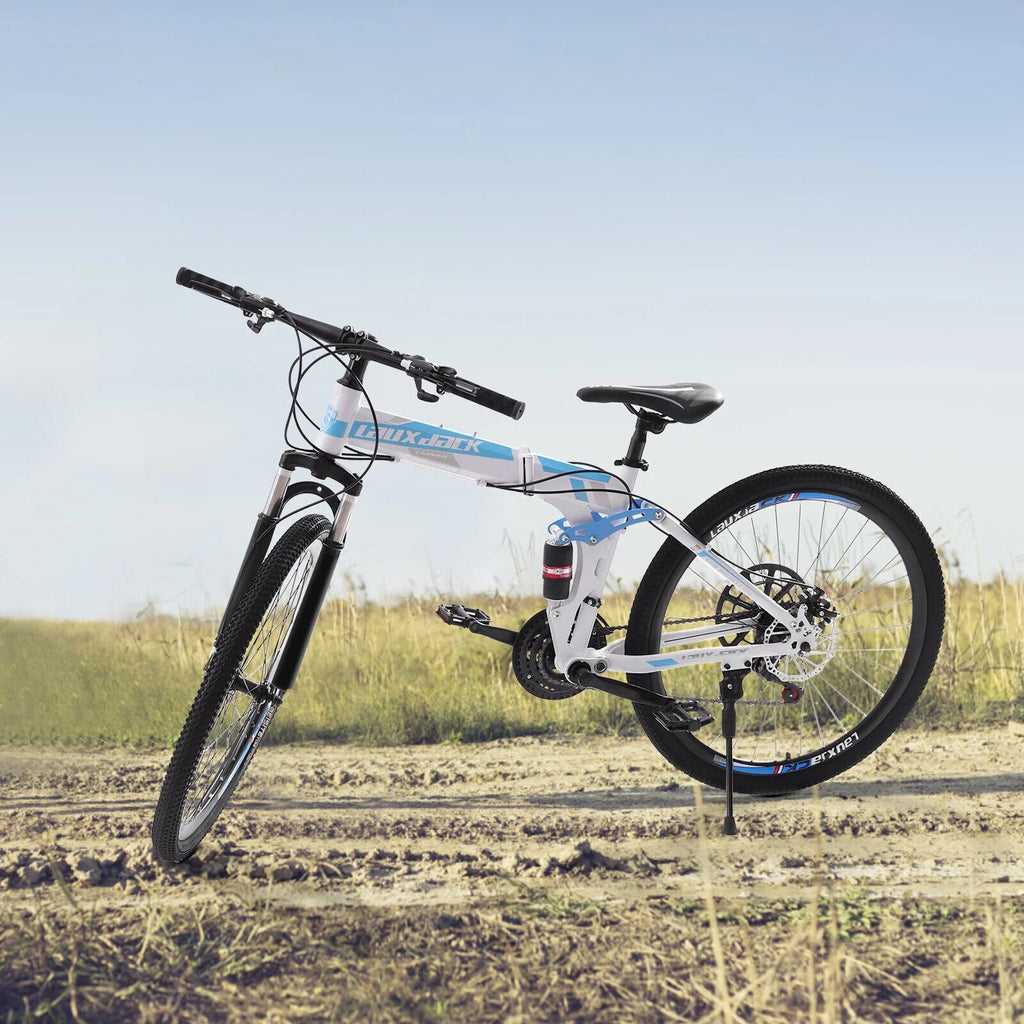 26 inch 21 Speed Full Suspension Folding Mountain Bike T343