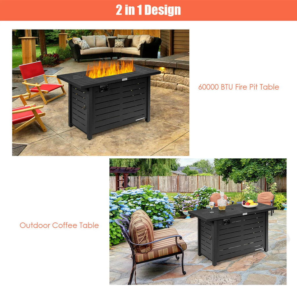 42'' Rectangular Propane Gas Fire Pit E797