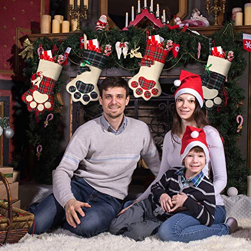16 Inch Plaid Pet Christmas Stockings E12859