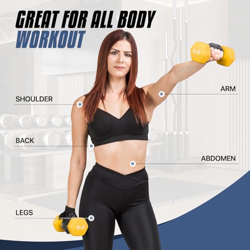 Anti-Slip Neoprene Coated Hexagon Dumbbell Set F2422