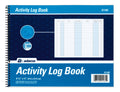 Activity Log Book, Spiral Bound, White, 10 count, 50 pages each K93842