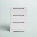 White 3 Drawer Dresser F584