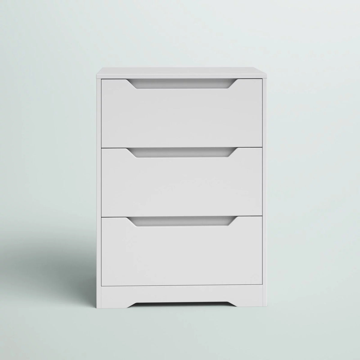 White 3 Drawer Dresser F584