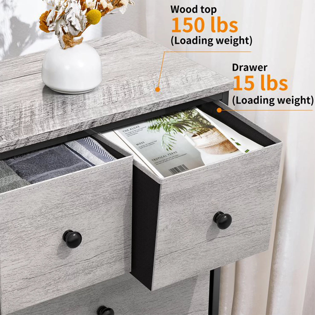 8 Drawer Steel Frame Storage Organizer Dresser T18849