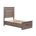 Contemporary Wood Twin Storage Bed C384268