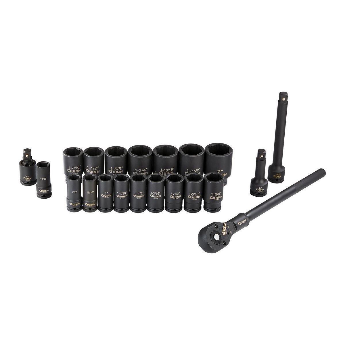 3/4 in. Drive SAE Ratchet and Deep Impact Socket Set, 21-Piece M318