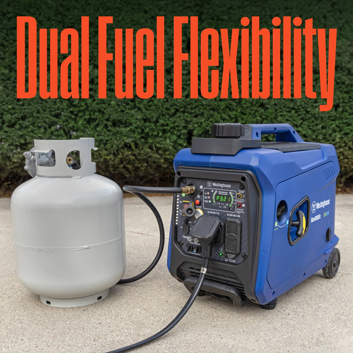 4000 Peak Watt Dual Fuel Portable Inverter Generator Q771