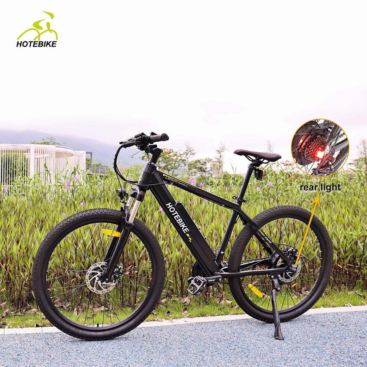 27.5 inch City Electric Bicycle 48V 500W Removable 13AH Battery Black E919443