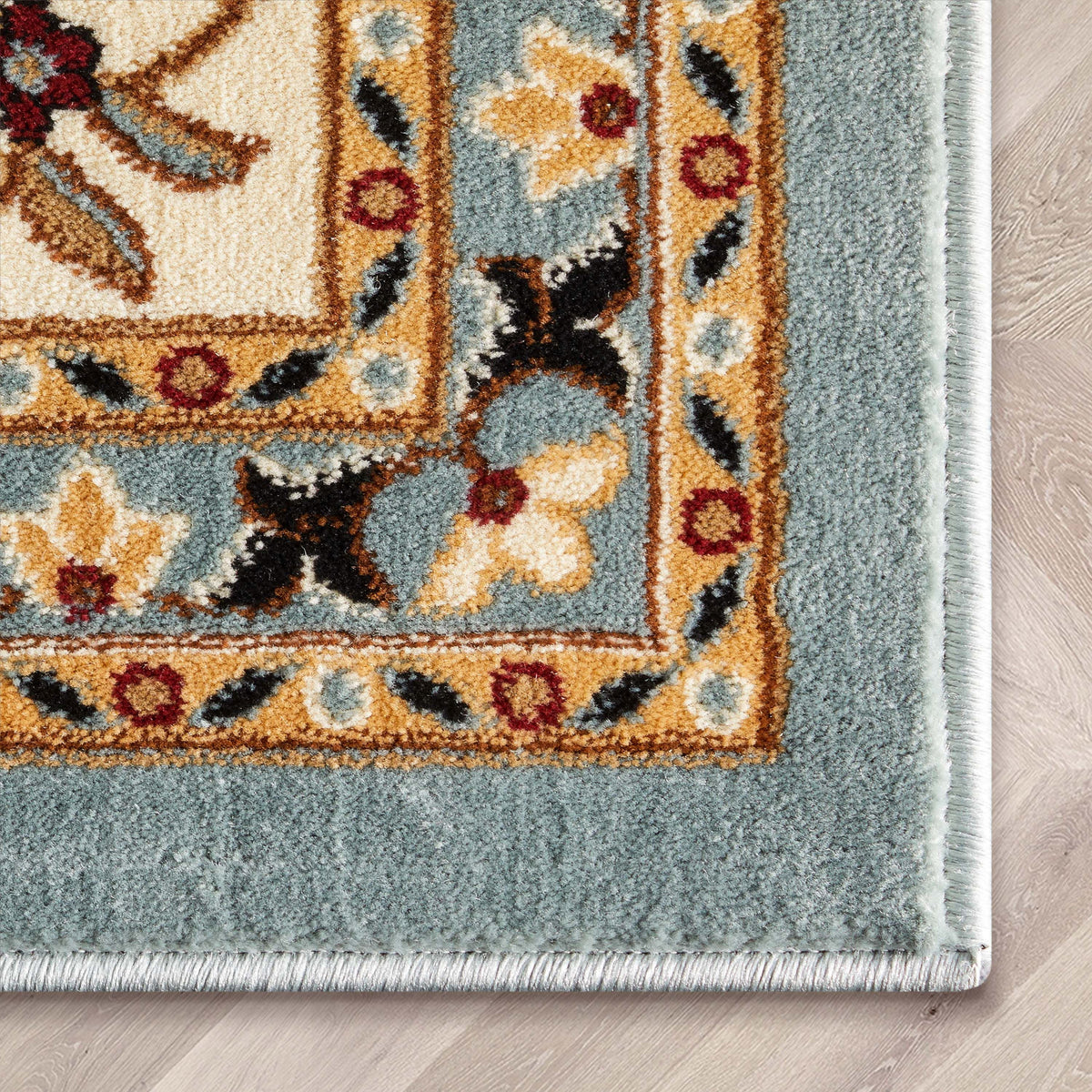 5'3" x 7'3" Floral Oriental Area Rug B922